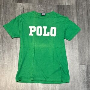 Polo Ralph Lauren Block Letter Logo Tee Vintage Old Tag